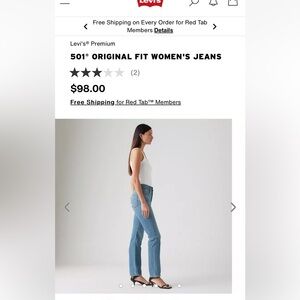 Levi's Premium 501 ORIGINAL FIT WOMEN'S JEANS